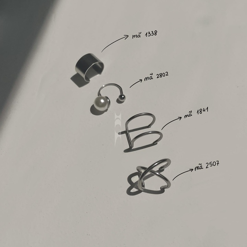 Khuyên kẹp vành tai thép - Titan Madde / khuyên kẹp không cần lỗ xỏ