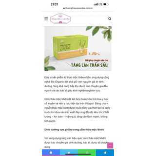 thảo mộc Tăng cân Methi an toàn ( tặng quà, viên ngũ cốc trị giá 300k)