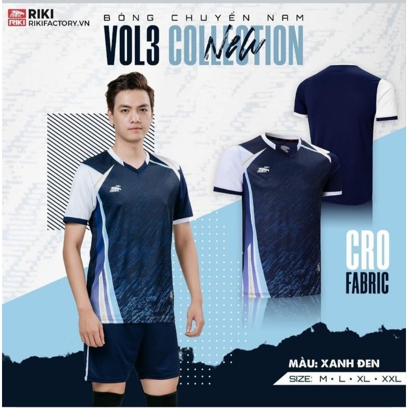 Bộ Quần Áo Bóng Chuyền Nam Riki Vol 3