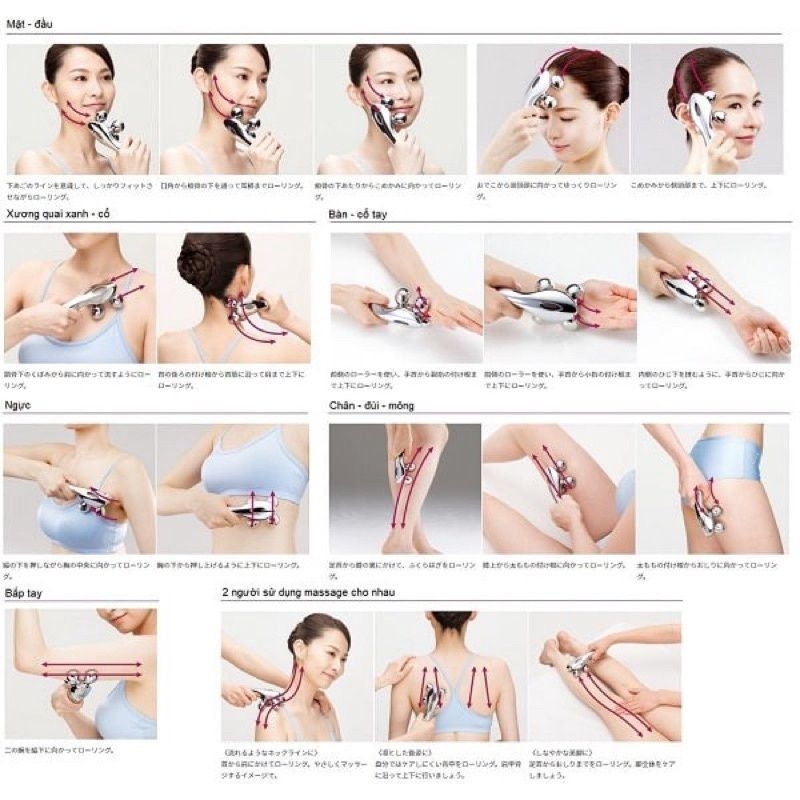 [Loại Lớn] Cây Lăn Mặt 3D Vline Massage Mặt Giúp Nâng Cơ Thon Gọn Mặt