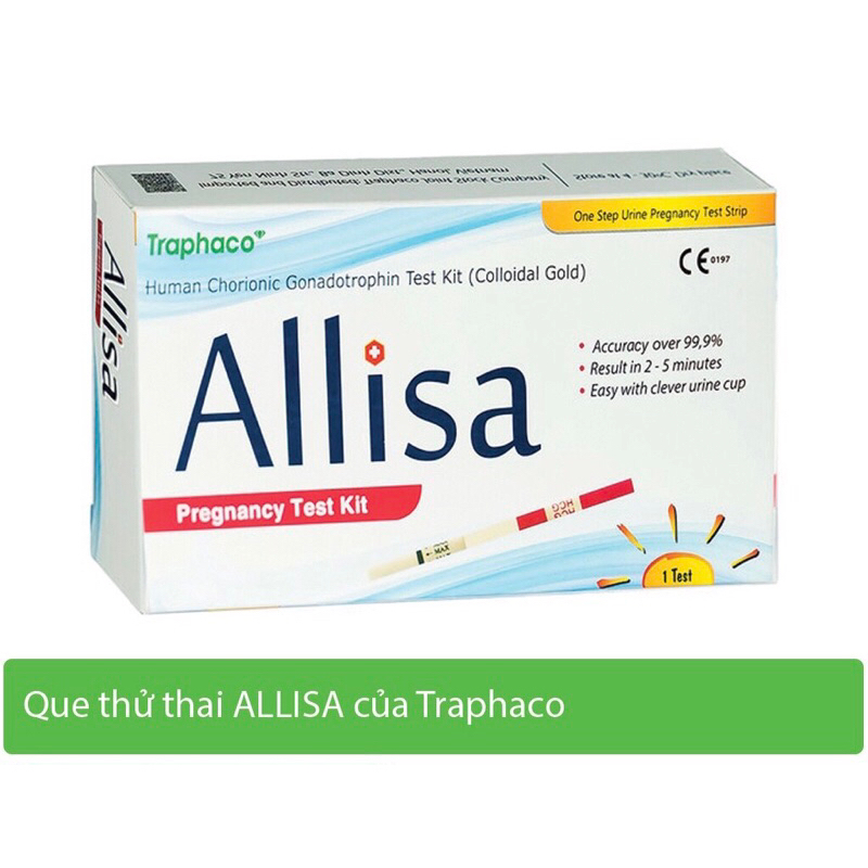 1 QUE THỬ THAI ALLISA CỦA TRAPHACO 4MM KÈM CỐC ĐỰNG