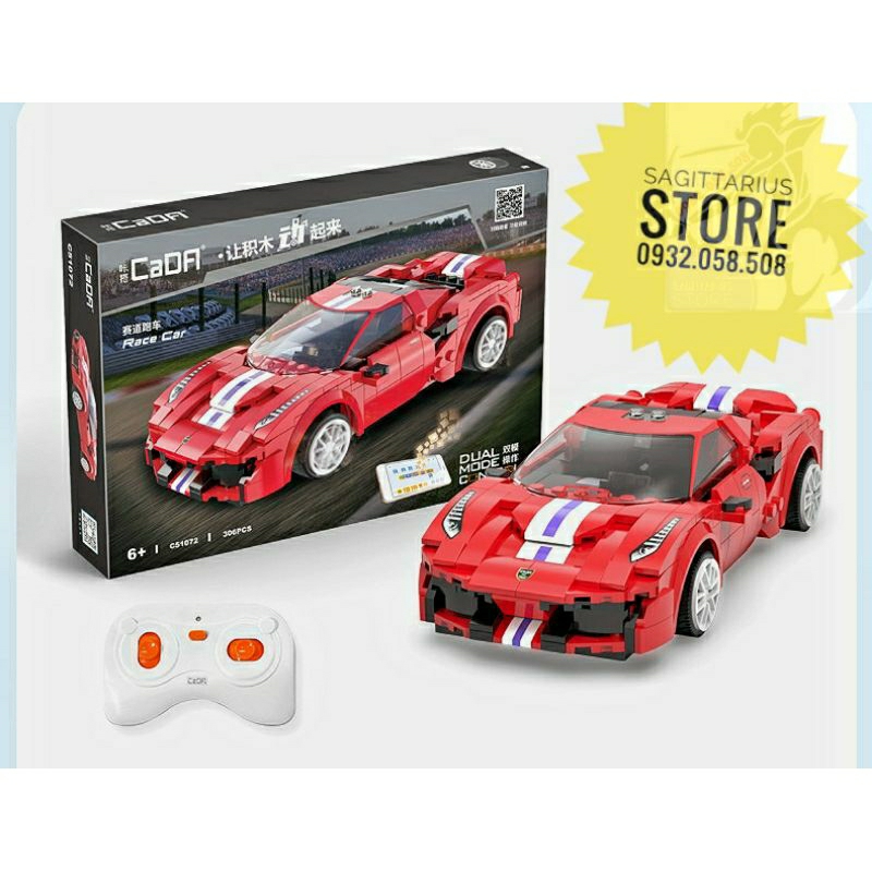 Đồ Chơi non-Lego Cada Lắp Ráp Các Mẫu Siêu Xe Mini - Có Động Cơ Cho Bé 6+