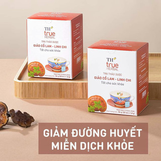 Hộp 36g trà thảo dược giảo cổ lam-linh chi th true herbal