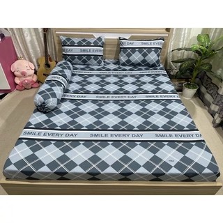 bộ Drap thun Hàn Quốc mẫu hoa văn.
