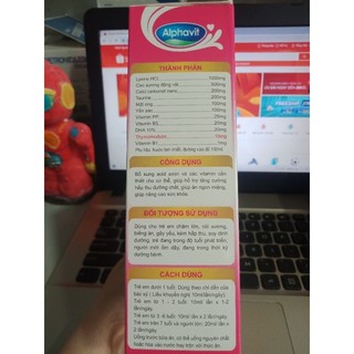 (Nhà thuốc 24h/7) (Nhà thuốc 24h/7) ALPHAVIT ĂN NGON NGỦ TỐT