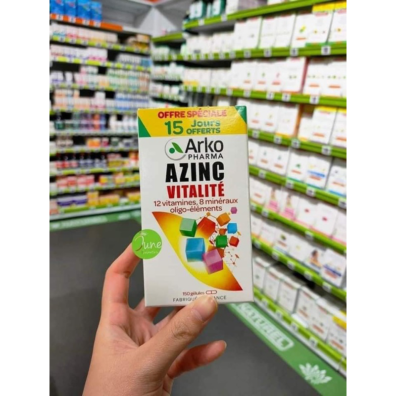Viên uống bổ tổng hợp vitamin 𝗔𝗿𝗸𝗼𝗽𝗵𝗮𝗿𝗺𝗮 𝗔𝘇𝗶𝗻𝗰 𝗩𝗶𝘁𝗮𝗹𝗶𝘁𝗲́ 𝗰𝘂̉𝗮 𝗣𝗵𝗮́𝗽 150viên