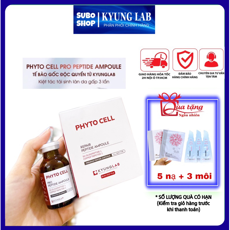 Tế Bào Gốc Kyung Lab Phyto Cell Pro Peptide Ampoule Huyết thanh Tái Tạo Phục Hồi Da Chính Hãng 20ml