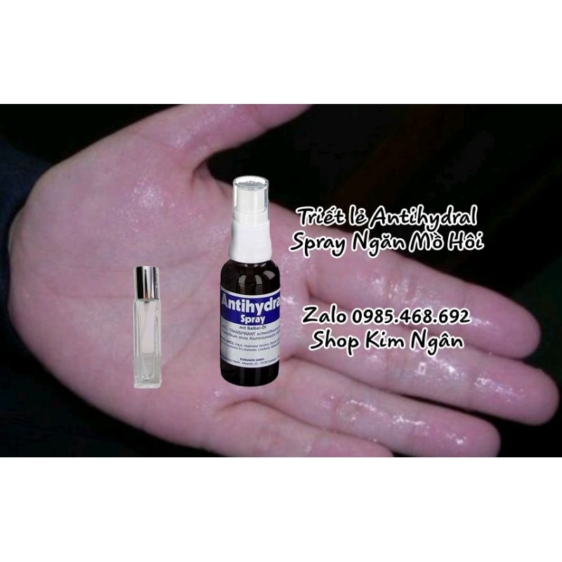 Lẻ Xịt Ngăn Mồ Hôi của Đức Antihydral Spray Ngăn Mùi Hôi Nách và Mồ Hôi Tay Chân