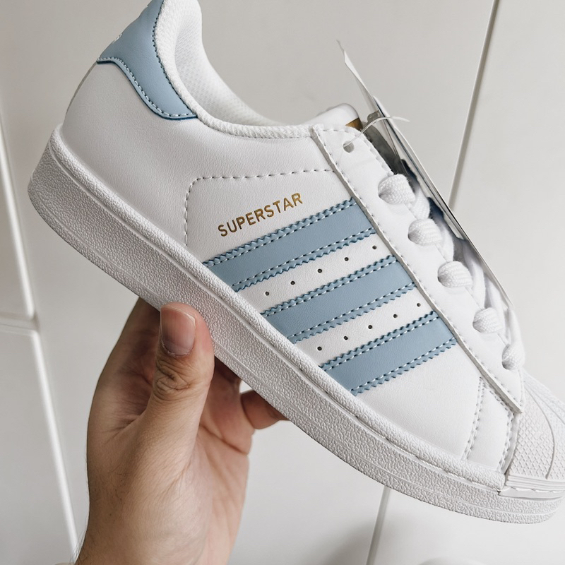 Giày Sneaker Adidat Superstar Baby Blue