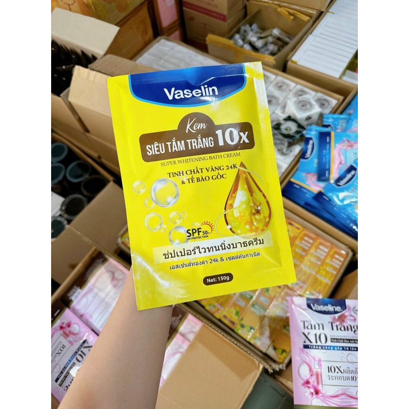 KEM SIÊU TRẮNG 10X VASELINE BAO TRẮNG MỊN SAU 20' Ủ KEM | BigBuy360 - bigbuy360.vn