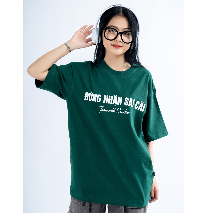 Áo Thun Local Brand Teeworld Đúng Nhận Sai Cãi Nam Nữ Form Rộng Unisex