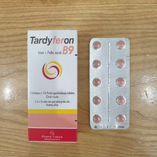 Viên bổ sung Sắt- acid Folic Tardyferon B9