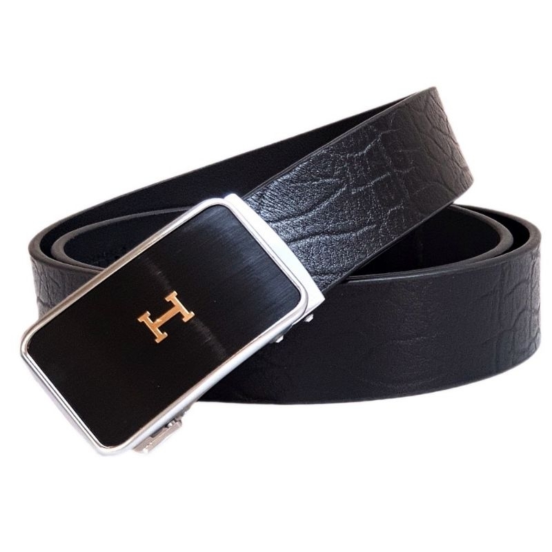 thắt lưng nam nịt da bò nguyên tấm cao cấp vân cao cấp kiểu dáng mới phong cách lịch lãm [ DÂY VÂN KHÓA GẠT ]