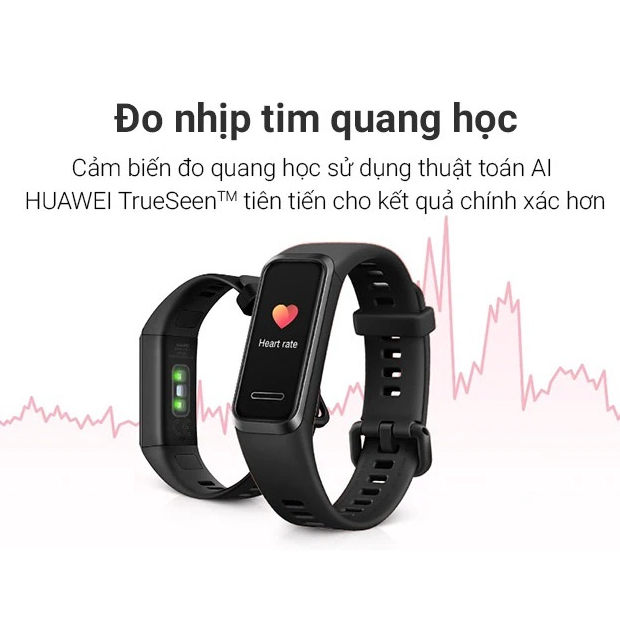 Vòng Đeo Tay Thông Minh Huawei Band 4 - SpO2 - 5ATM - Sản Phẩm Chính Hãng Mới Nguyên Sealbox