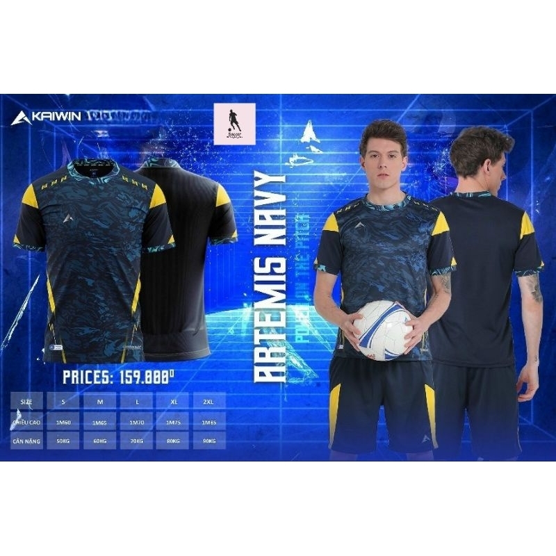 BỘ QUẦN ÁO BÓNG ĐÁ KAIWIN - ARTEMIS