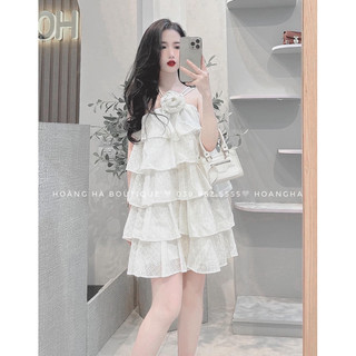 Váy yếm ren tầng THOMPHAMSHOP