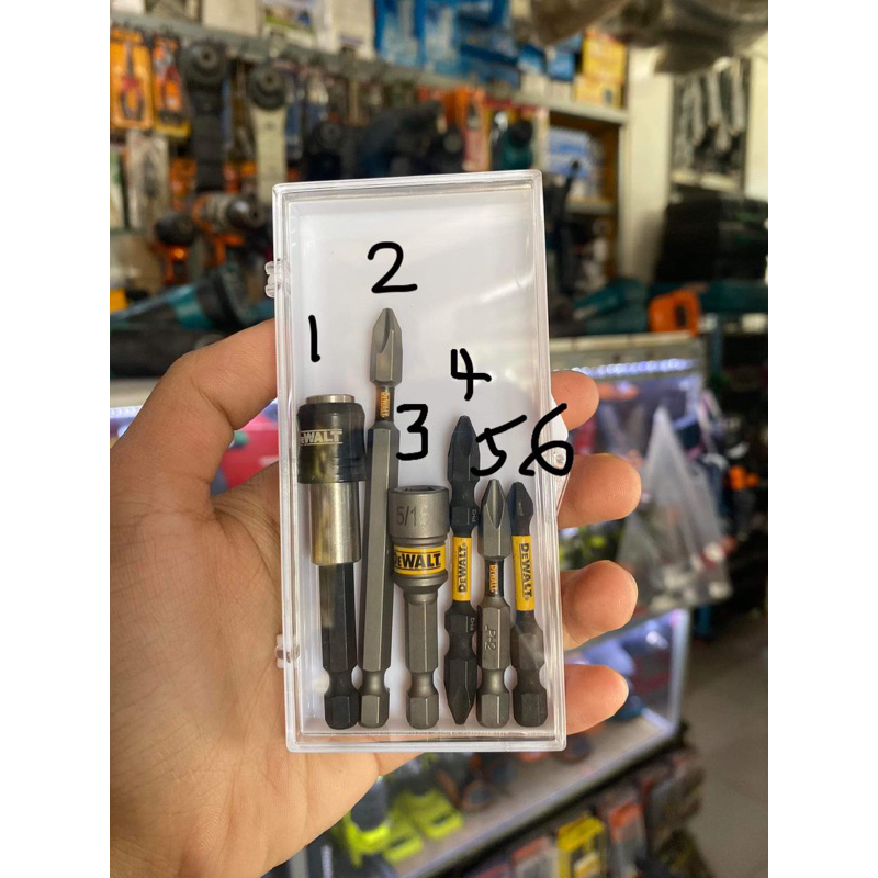 6 cây mũi vít dewalt hàng xịn dài ngắn TẶNG HỘP