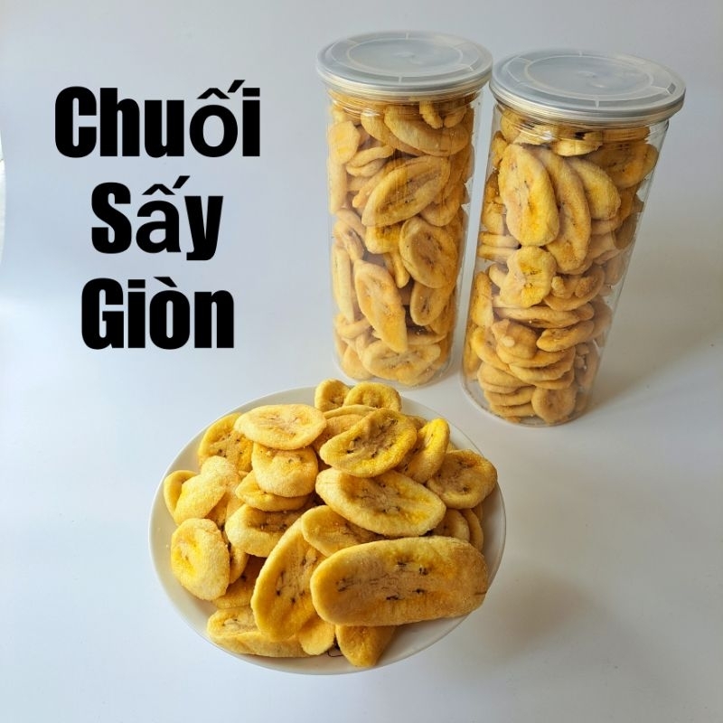 Chuối Laba Sấy Giòn thơm ngon 350gr, Đặc Sản Đà Lạt