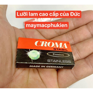 Hộp 10 cái lưỡi dao lam loại tốt hiệu CROMA của Đức