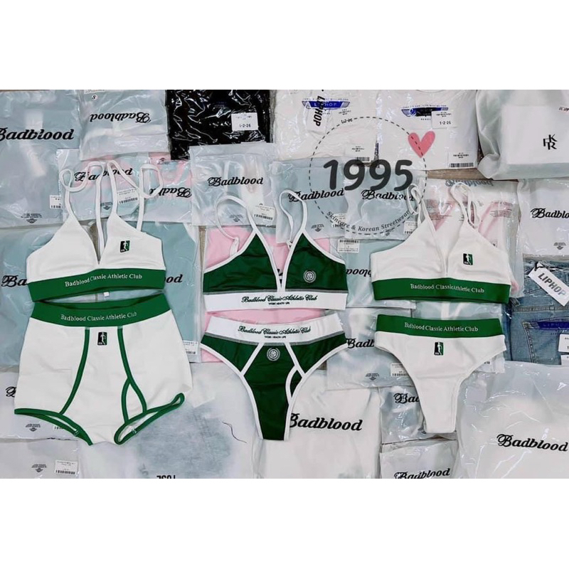 Set bikini xanh lá Badblood