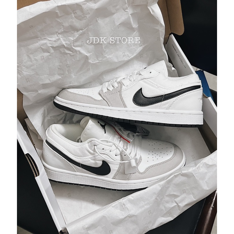 JDK STORE_Giày Sneaker JD1 Low Xám Canvas