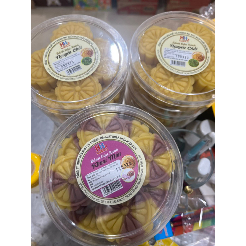 Bánh Đậu Xanh Nguyên Chất, Khoai Môn Hộp 250g