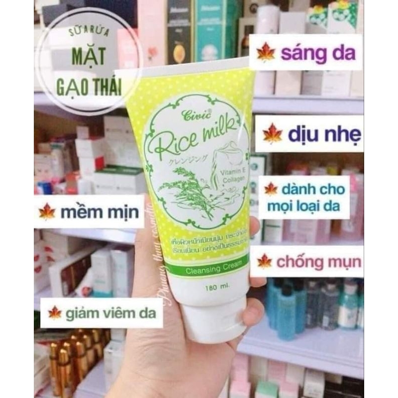 Sữa rửa mặt gạo thái lan