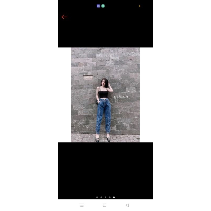 Quần bò bomber cúc chân siêu hot