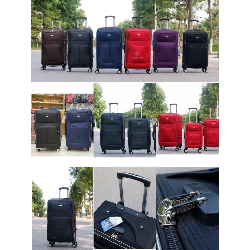 Vali vải siêu bền, vali Vải chính Hãng Traverlking Hùng Phát size 20 24 29 inch tặng thẻ bh 5 năm