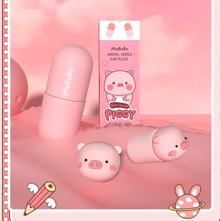 Nút bịt tai chống ồn khi ngủ imebobo, đồ bịt tai đi máy bay tiện dụng cao cấp cute cho người lớn