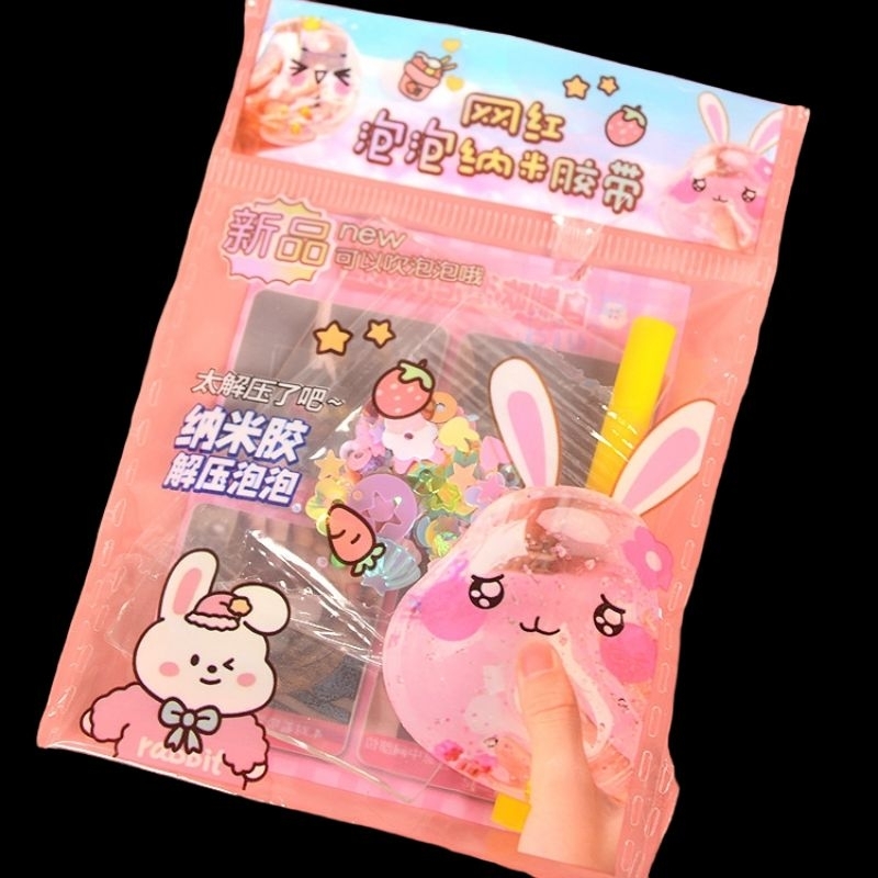 Bìa 24 bộ băng keo thổi bong bóng có kèm phụ kiện