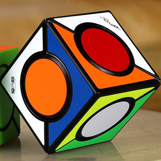 Rubik biến thể vuông tròn chéo qiyi six spot cube sticker - rubik biến thể phát triển iq