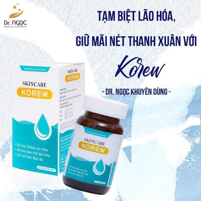 Viên Uống KOREW KTIMI Chống Lão Hóa ,Làm Sáng Da,Giảm Rụng Tóc,Mờ Thâm Nám .D.R Ngọc Khuyên Dùng.