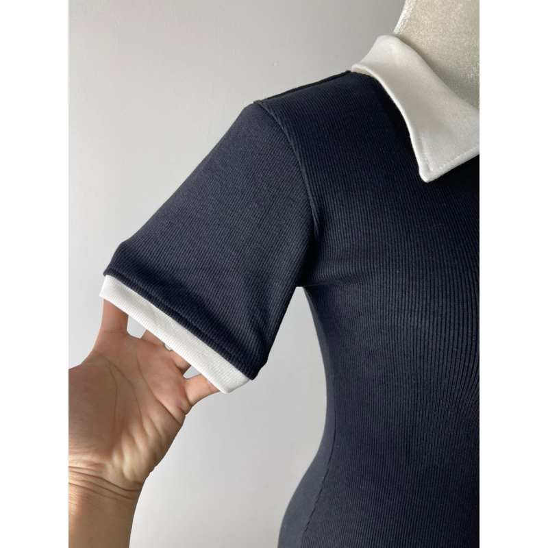 Đầm Body Phối Cổ Polo