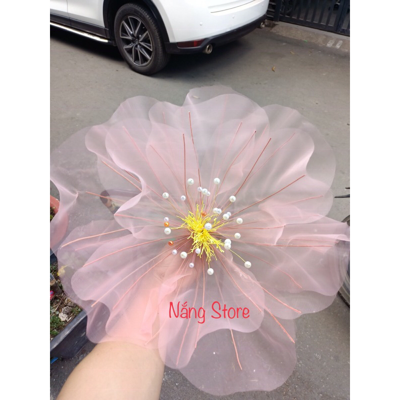 Đầu hoa voan, hoa không lồ làm sẵn