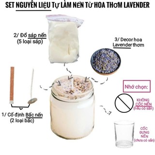 Tất cả Những Set Nến tự đổ - tự làm từ Hoa thơm Lavender và Các loại Sáp chuyên dụng làm Nến - 9293store - 9293kitdecor