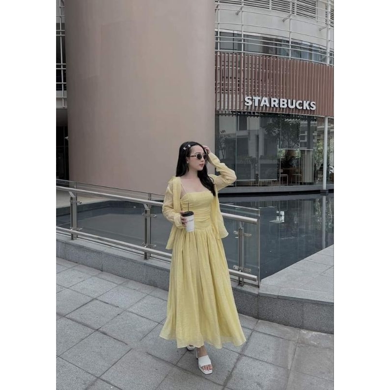 Sét đầm áo sơ mi Cocobebe