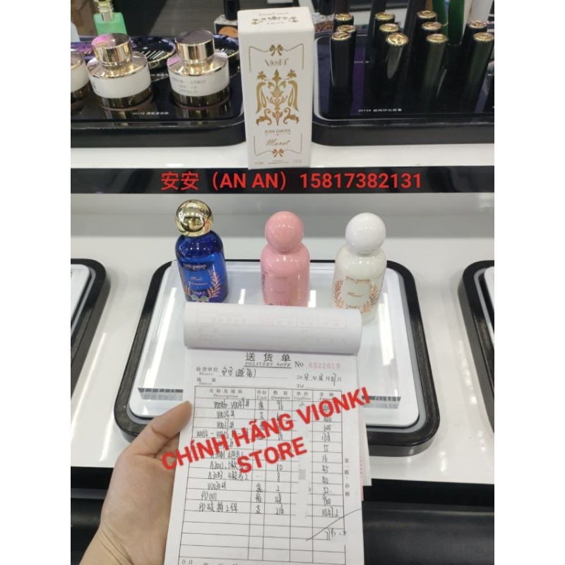 NƯỚC HOA VIONKI ROYAL GARDEN BỘ SƯU TẬP KHU VƯỜN HƯƠNG THƠM NỘI ĐỊA TRUNG CHAI 50ML