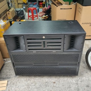 Vỏ Thùng Loa Kéo Điện 40 Đôi Có Cửa Khóa Ván Ép