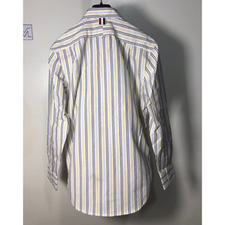 Sơ mi Thom brown sọc vàng