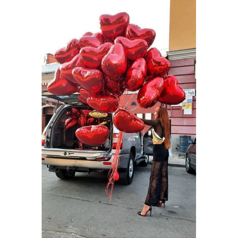 Bóng Tim nhôm trang trí