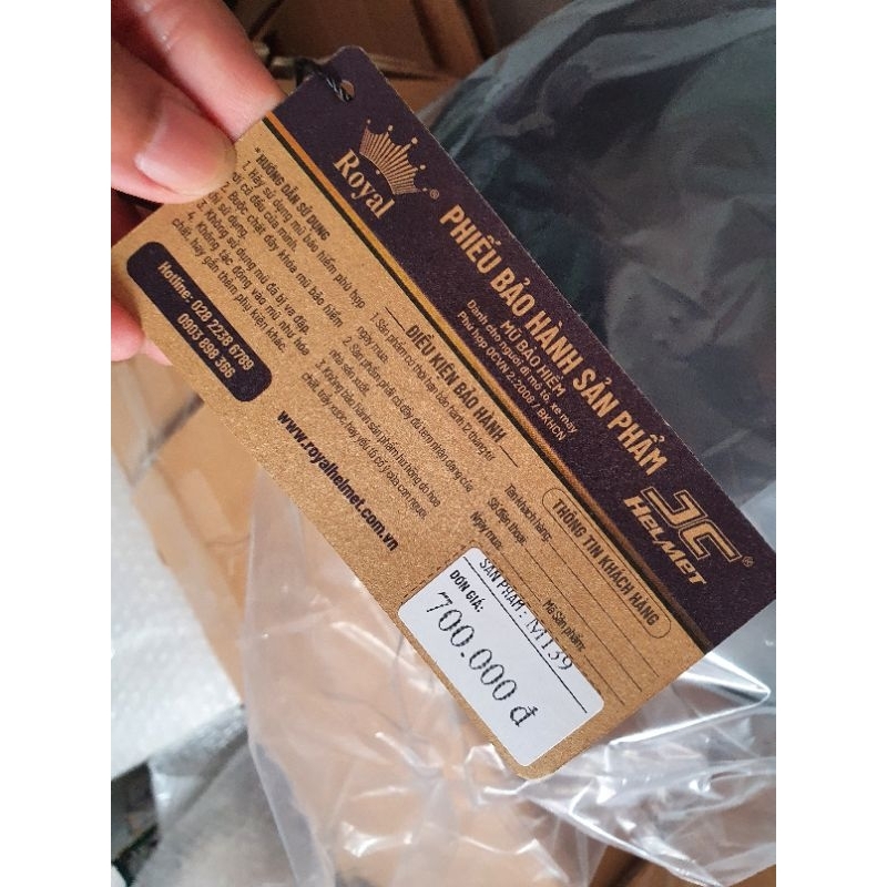 Mũ bảo hiểm kính âm dấu kính Royal m139 bảo hành 12 tháng - Nón bảo hiểm phượt M139