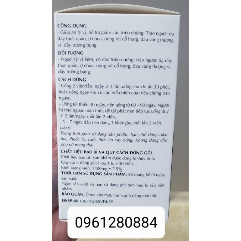 Stomach reflux 30 viên