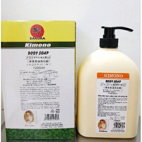 Sữa tắm trắng da Kimono 1200ml