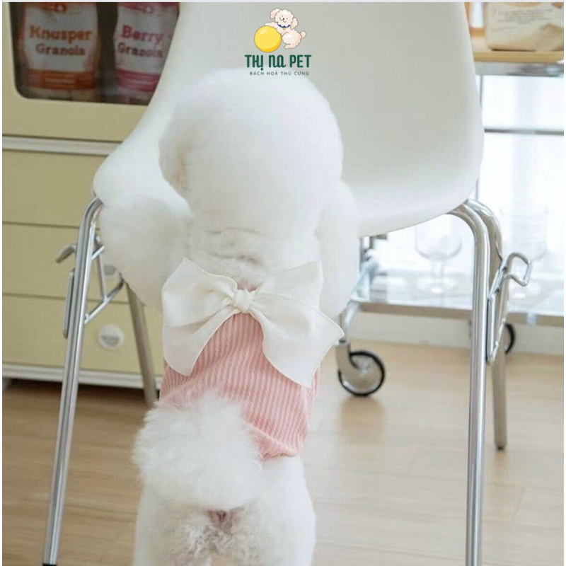 Áo Cho Chó Mèo - Áo Yếm Nơ Thiết Kế Dành Cho Thú Cưng