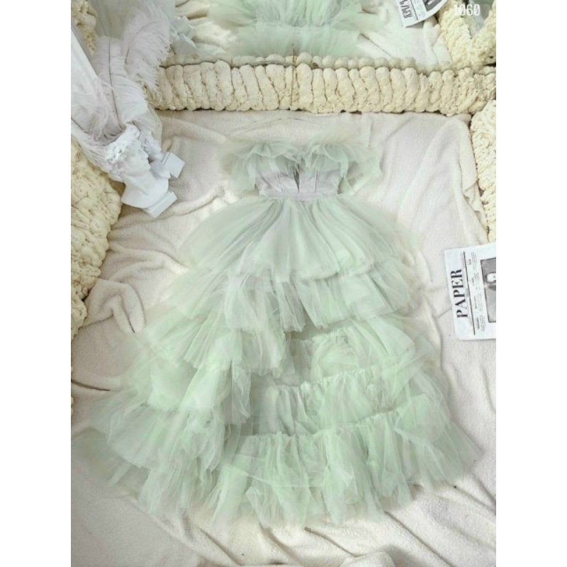 ĐẦM MAXI TẦNG RỚT VAI