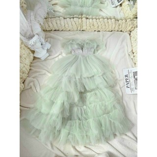 ĐẦM MAXI TẦNG RỚT VAI