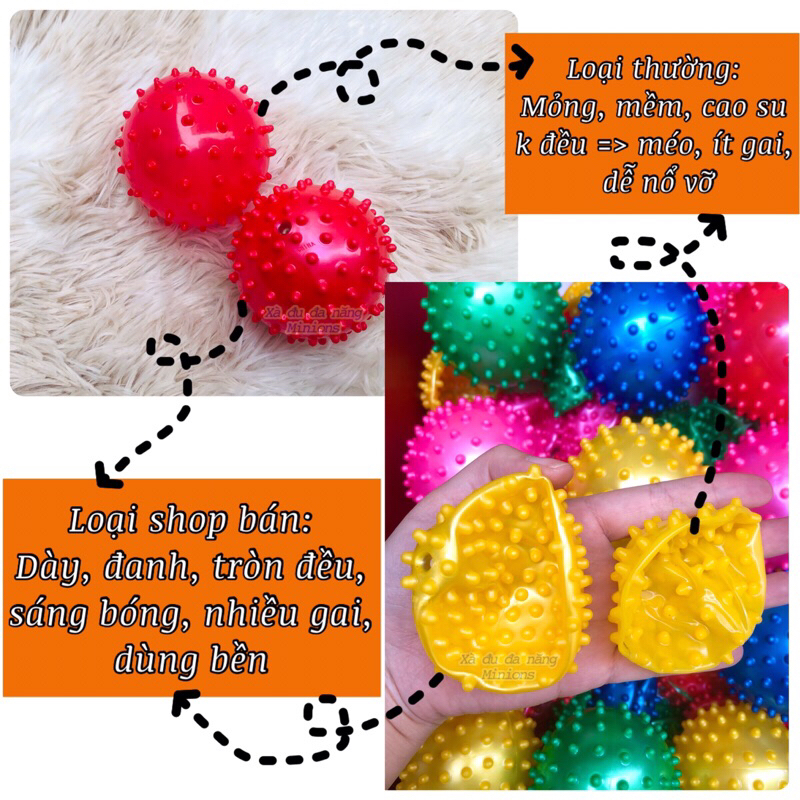 Bóng gai mềm Massage baby Minions