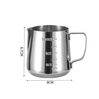 Ca đánh sữa inox 150ml - 350ml - 550ml - 900ml (100% inox 304) không nắp