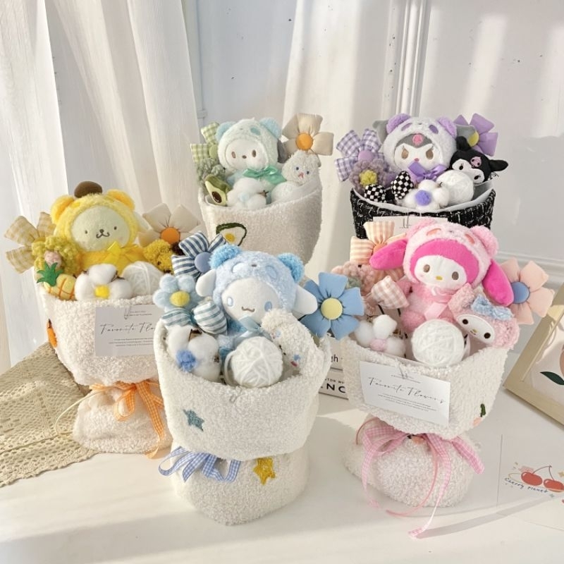 Bó hoa gấu bông tặng quà sinh nhật, tặng người yêu